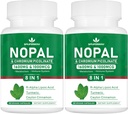 Super Nopal 1600mg, Prickly Pear Supplement з R-Alpha Lipoic Acid, Турмерик,120 Капсули (60 Сервінги)