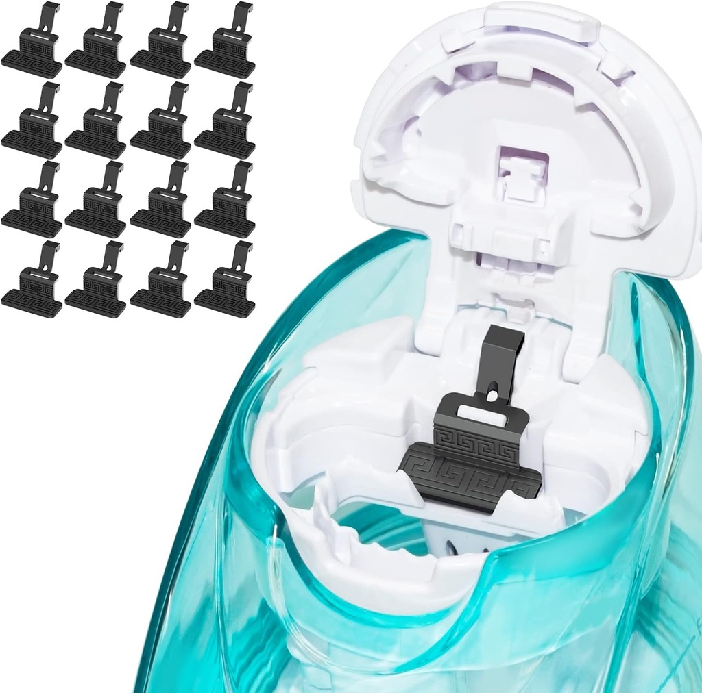 FireAnt Silicone Saline Pods Refills Accessories Compatible with Navage Nasal Care, 16 Pack Reusable Silicone Salt Pads Refills, easy Operation (Black 16 Packs)