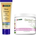 Healthy Habits Skincare Bundle - 1.7oz DermaTox Ointment and 1.5 oz Silver Defense Gel - All Natural, All Purpose, Safe and Effective Skin Nourishment