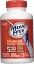 Schiff Move Free Joint Health Suplement diety, Zaawansowana Glukozamina Chondroitin 170 Tabletki
