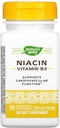 Niacīns, vitamīns B3, 100 mg, 100 kapsulas, dabas ceļš