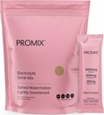 ProMix Nutrition Electrolytes Puder Hydration Pakiety - Himalajski Pink Salt, Magnez, Potas, Witamina C - Salted Arbuz, Lekko Sweetened - 30 Słupki (Opakowanie po 30)