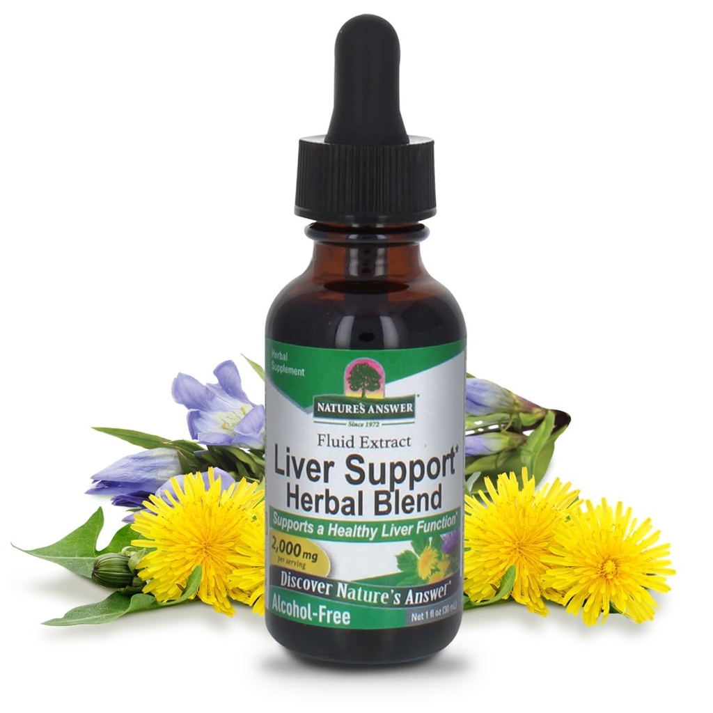 Nature's Answer Alcohol-Free Liver Support, 1-Fluid Ounce