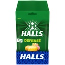 HALLS Defense Citrus Sugar Free Vitamin C Dietary Supplement Drops, 300 ct | Throat Drops, 12 Bags of 25