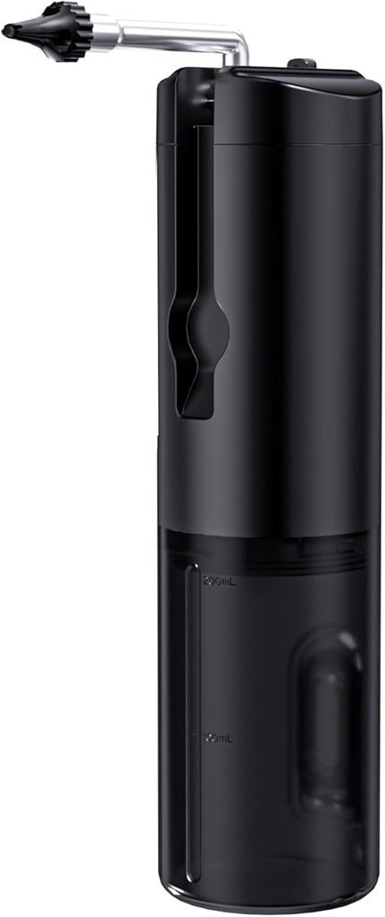 Kit de îndepărtare a urechii Premium - IPX7 Ureche impermeabilă instrument de curăţare a urechii cu LED-uri clare, sistem de irigare a urechii electrice USB reîncărcabil, instrument de curăţare a urechii electrice sigur şi eficient