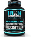 Iron Brothers Supplementen Testosteron Booster voor mannen met Estrogeen Blocker - Anti-Estrogeen Dieetsupplementen - Grape Seed & Tribulus Terrestris 