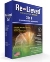 Re-lieved 3-in-1 Patches — Organic Natural Menthol, Camphor və Metil Salicylate — Superior Sticking Clear Ağrı Patch — Alüminium-Free, Suya davamlı və AB Made — 60 Count