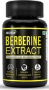 Extracto de berberina 500mg Capsules | Standardizado para min 98% extracto de berberina | Natural Berberine Extracto altamente purificado e biodispoñible (120 cápsulas)