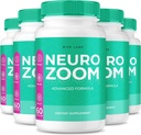 (5 ambalaj) Neuro Zoom Supliment, Neuro Zoom Organic Memory Supporting Formula, Neuro Zoom pentru a reduce efectele negative ale creierului Ceaţă, Neuro Zoom folosit pentru stimularea memoriei, NeuroZoom Recenzii (300 capsule)