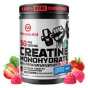 Natures Aid NSF Certified Creatine Gummy 5g - Creatine Monohydrate Gummies – Pre-Workout Energy & Muscle Growth Support for Men & Women | Strawberry Electrolyte Gummies (135 Count)