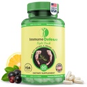 Immune Support Supplement - Natural & Organic Immune Boosters for Adults - Immunity Support with Vitamin C & Vitamin D, Garlic, Ginger, Lemon, Elderberry, Selenium & Zinc - 60 Capsules