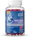 Ana Bliss Uşaqlar Calm Gummies hiss edir, Calm bir Sense dəstəyir və Body dinləyir, Magnezyum, L-theanine, Sugar Free Raspberry Limonade Flavor, Yaş 4+, 60 Gummies