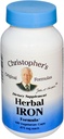 Christopher's Original Formulas Herbal Iron Formula, Natural Iron Support, 450 mg, 100 Veģetārās kapsulas