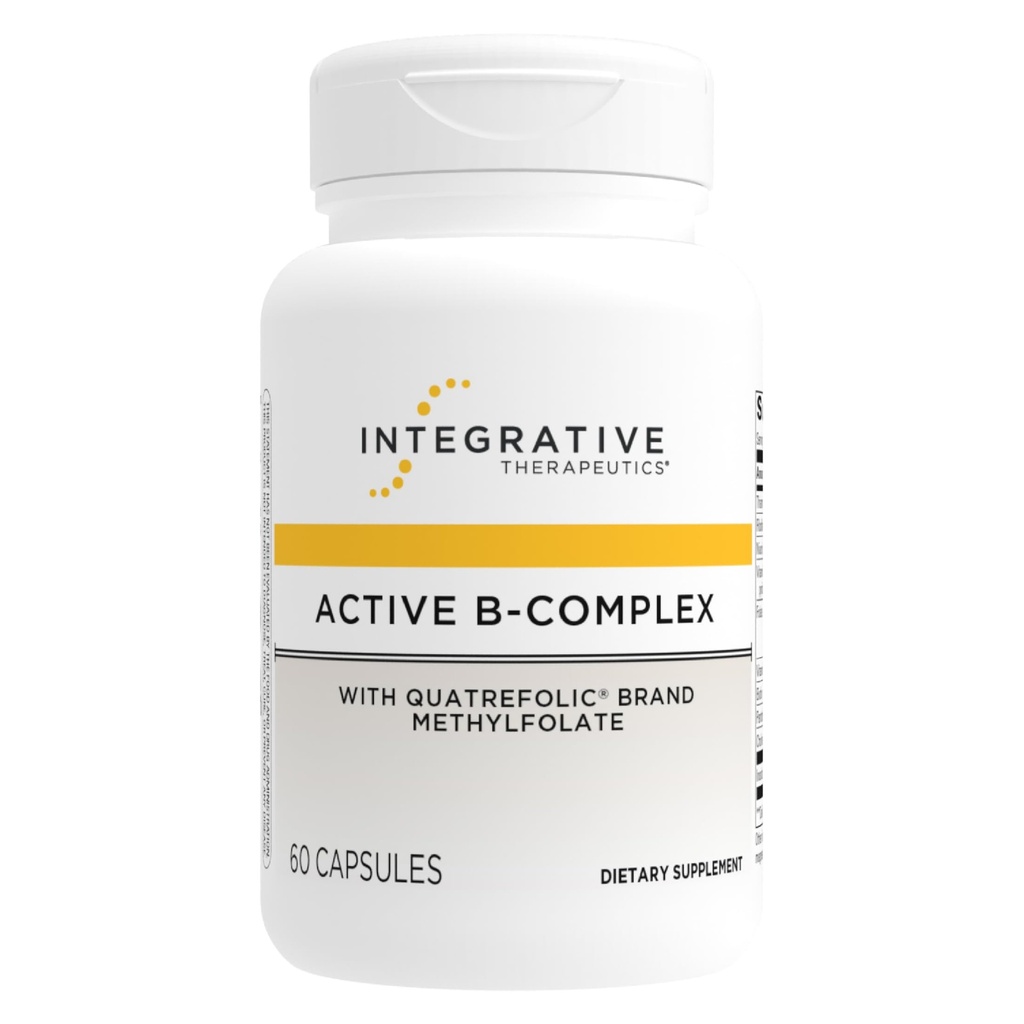Integrative Therapeutics Active B-Complex - Cellular Energy & Heart Health Support with Vitamins B2, B6 & B12* - Supports Nervous & Immune Systems* - Third-Party Tested - 60 Capsules (30 Servings)