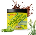 Vegan Plant Protein Powder Pea, Proteine di Riso Brown 250 grammi (7 Serve) Serve Quantità-36 G 27 G Proteine Per Serve, Glutamina -4.35gm BCAA-3.53GM