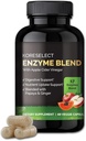 17 Enzyme Blend pro dietní Gut zdraví Supplement, Imunitní podpora, Bloating & Gas Relief, Nutrient Absorpce, s jablečným octem, zázvor, Papaya - 60 Kapsle