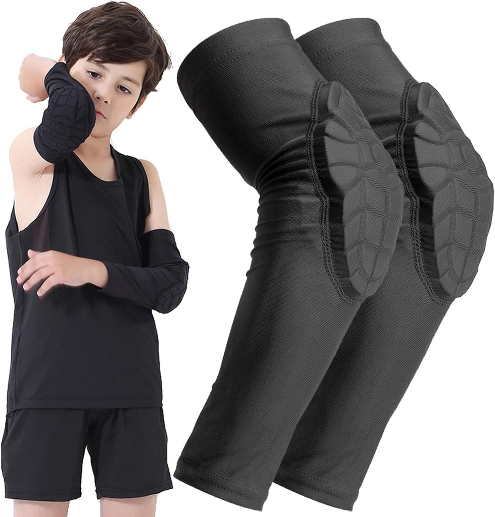 Lapsed Noored 5-15 Aastat Padded Arm Põlved Varruka Kompressioon Jalg Kaitsev