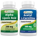Best Naturals Alpha Lipoic Acid 200 Mg & Acetyl L-Carnitine 500 Mg