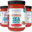 HX Strawberry Sea Moss Gel 16 Oz - St Lucia Wildcraft Seamoss Gel