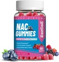 NAC Gummies 800mg, N-Acetyl Cysteine Supplement, NAC Supplemento per Sistema Immune & Antiossidante, Non OGM, Gluten Free, Vegan - 60 Conti