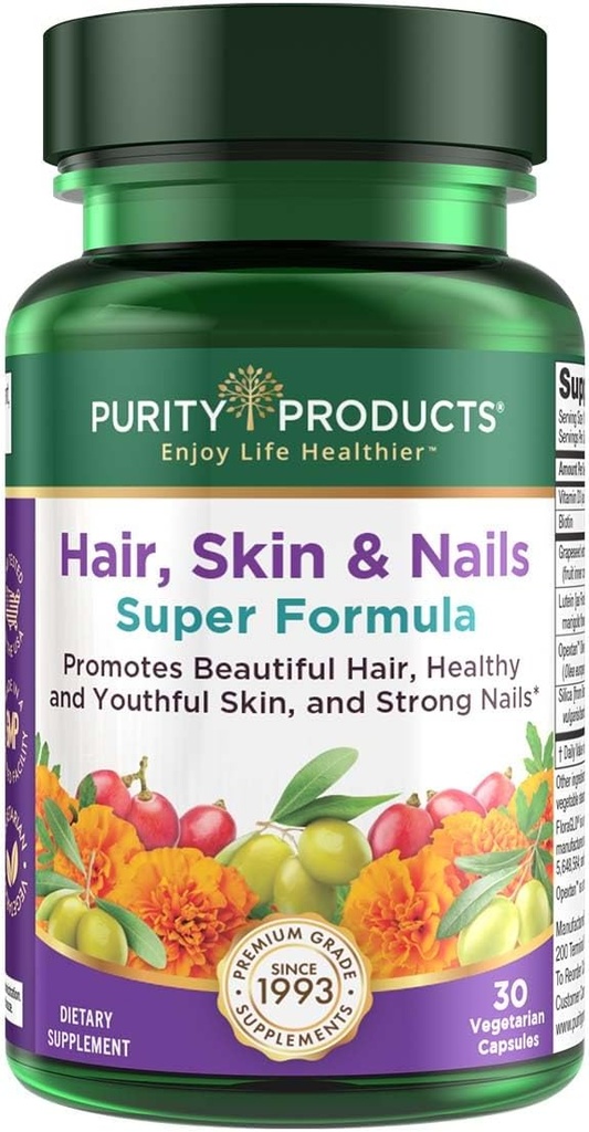 Purity Products - Hår, hud och naglar Super Formel,30 kapslar