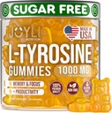 Joyli L Tyrosine Gummies 1000MG - L-Tyrosine supplement for Kids ' Adults - cool " Focus Gummies for Brain, Memory, Mood, and Energy - 500mg L- Tyrosine Powder per Gummy - Vegan, Gluten-Free