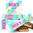 Nick's Protein Bars Crispy Cookie Chocolate, High Protein, Low Calories, Low Carb, Keto Prijazni prigrizki Brez dodanega sladkorja (Multipack 12 barov x 50g), Crispy Cookie okus