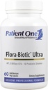 Пацієнт One Flora-Biotic Ultra Probiotic Supplement для підтримки збалансованих непередбачуваних Флорида* 47.5 Billion CFU Plus 10 Probiotic Strains 60 капсули