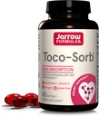 Jarrow Formulas® Toco-Sorb Cardiovascular Sağlık ve Beyin Fonksiyonu Desteği, Yüksek Absorpsiyon Formula, Tocotrienol-Tocopherol Kompleksi ve Vitamin E, 60 Softgels, 30 Day Supply