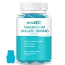 Magnesium Malate Gummies 1000mg, Enhanced Absorption Magnesium Chewables Supplement with Malic Acid for Energy Boost & Muscle Health, 60 Count