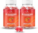 BeLive Elderberberry Gickes amb Zinc i Vitamina C - Imune Implementació suplementari amb vitamina D, A, E, B12 - Gabyts per Bones de salut i Tete, Vegan, Keto & No-GO - Raspber Flaor-Pack