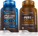 Herbtonics Apple Cider Active Capsules Plus Keto BHB, 124; riebalų degiklis & Weight Loss papildas moterims & vyrams - Premium Ceilonas Cinnamon Capsules - Efektyvus cinamono piliulės už sustiprinto sveikatingumo