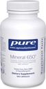 Pure Encapsulations Ásványvíz 650 db.124; Hypoallergén kombináció kiegyensúlyozott db.124; Ásványvíz 124; 180 Kapszula