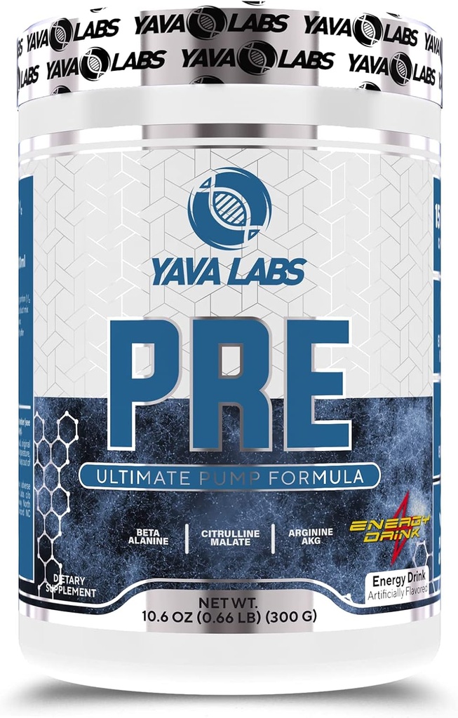 Yava Labs PRE Workout Ultimate Pump Fórmula (Bebida energética)