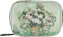 Rosas Van Gogh caixa pílula 7 día pílula pílula pílula pílula pílula pílula pílula pílula pílula pílula pílula de viaxe con Zipper Portable Weekly tamaño compacto para o suplemento de vitamina