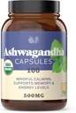 Ashwagandha Capsules - 100 Capsules 500mg 纯有机Ashwagandha 降温支持补充