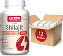 Jarrow Formulas Shilajit 250 mg, Dieetsupplement, Shilajit Acid Complex for Cellular Energy Production, 60 Veggie Capsules, 60 Day Supply (pack van 12)