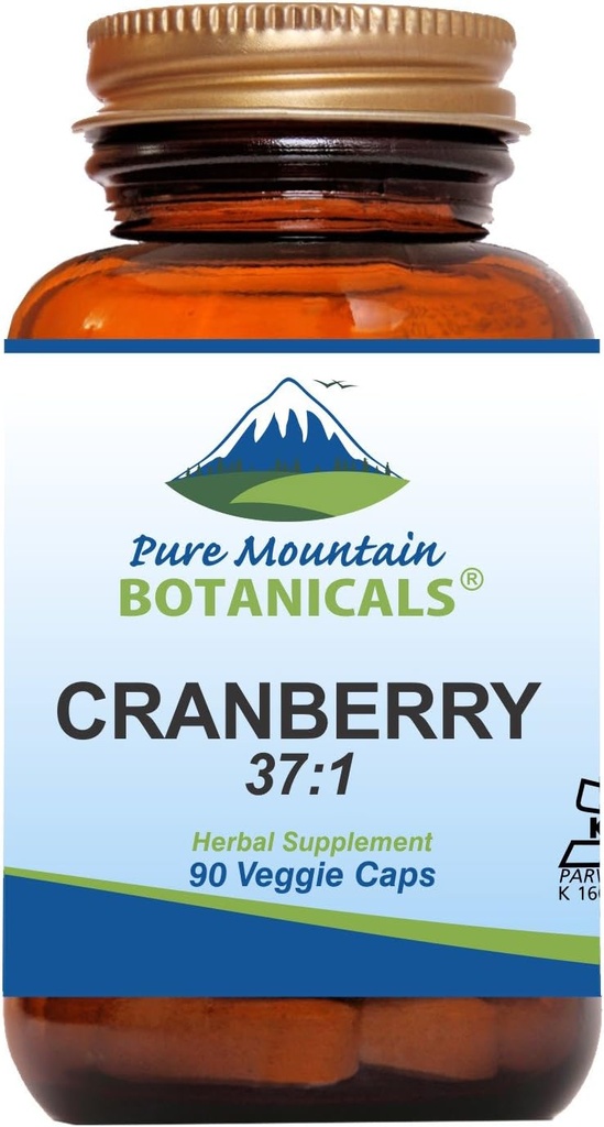 Mountain Botanica pure Pastile Cranberry Kosher Vegan capsule cu 400mg Cranberry concentrat supliment extract