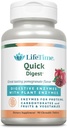 LIFETIME Quick Digest Digitale Enzymer - Plant Enzymer til Proteiner, Kulhydrater, Frugter og Grøntsager - Digitale Sundhedsstøtte - Pomegranat Flavor - 90 Servering, 90 tyggetabletter