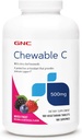 GNC Vitamina C 500mg, Fornisce supporto immunitario, Frutta mista, 180 Serve