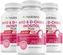 Myo & D-Chiro Inositol Plus Integratore Blend, Equilibrio ormonale, Ovulation sana e supporto benessere generale per le donne, fertilità e salute della gravidanza (3 Pack)