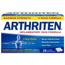 Inflammatory Pain Formula Caplets with 3 Active Ingredients: Aspirin, Acetaminophen & Caffeine, White, 28 Count (Pack of 1)