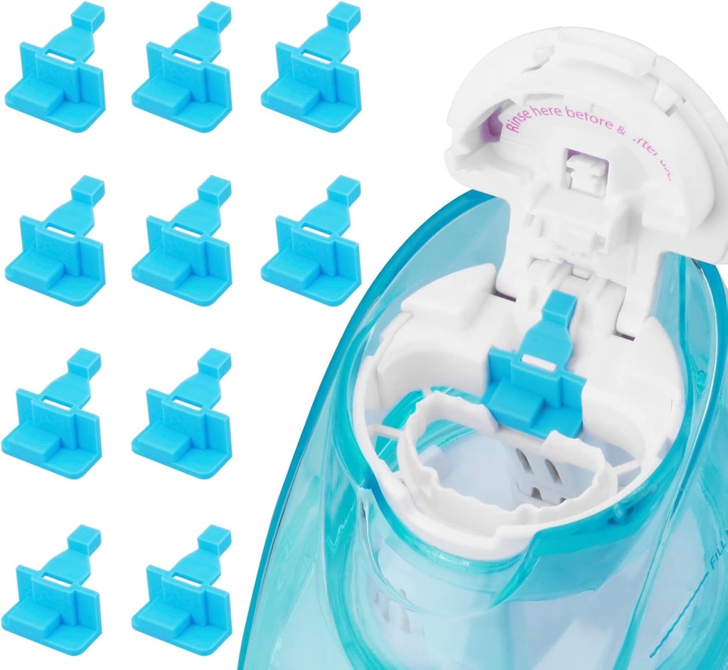 Silicone Saltwater Pods Refills Accessories Compatible with Navage Nasal Care - Save Saltwater Pods for Easy Operation (10 Pack-Blue)