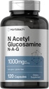 Horbaach N-Acetyl Glucosamine 1000 מ"ג | 120 קפסולות | N-A-G גלולות תוספת גלולות | Non-GMO & Gluten Free