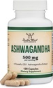 Ashwagandha Capsules, 120 граф (500mg екстракт 20:1 Потенції) Адаптоген Стрес Реліф по Double Wood