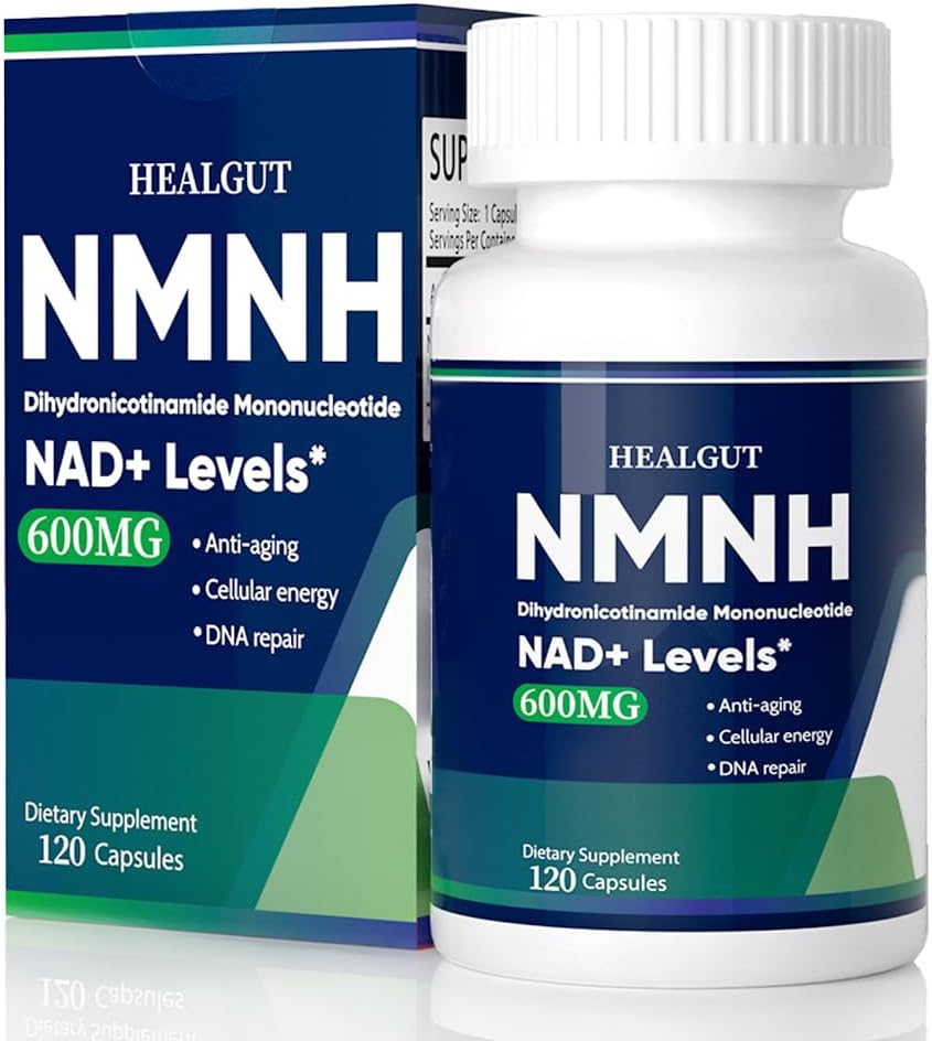 NMNH Alternatieve NAD+ Ondersteuning: 600 mg NMNH Supplement, 120 NMNHH Capsules