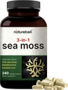 Irish Sea Moss Capsules, 3.000 mg Per Serving, 240 Veggie Pastile 