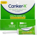 Canker-X Mouth Sore Gel, Fast Pain Relief & Healing for Canker Sores, Cheek Bites and Oral Abrasions, Oral Pain Relief Gel, Benzocaine-Free e Alcohol-Free, Adultos e Nenos 6 + Anos 0,28 fl oz