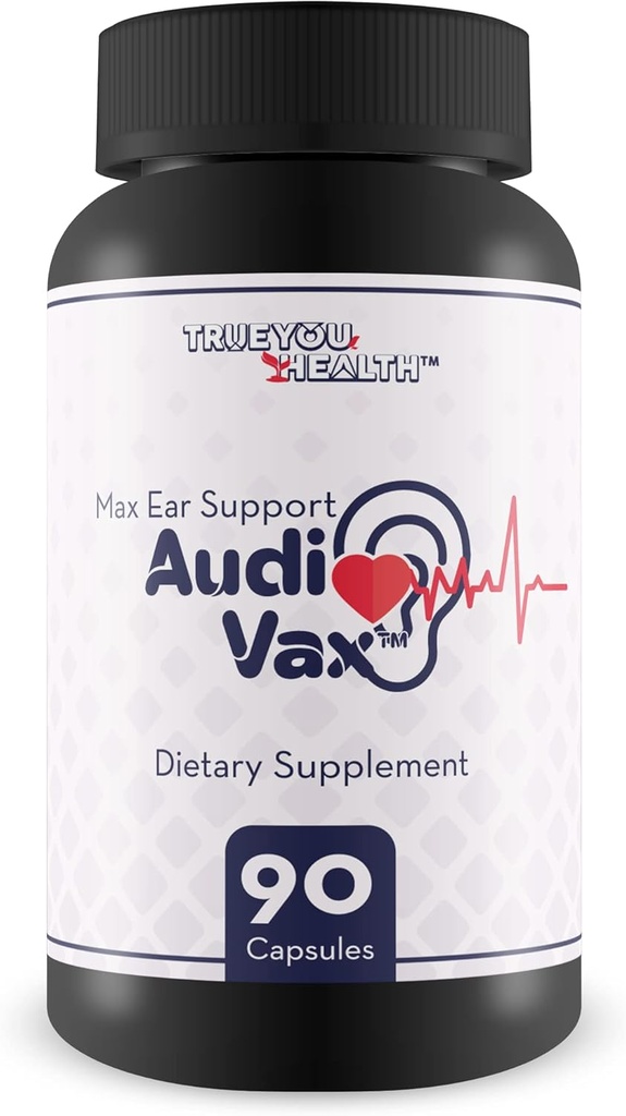 Max Ear Support Audi Vax - Ear Health Support Supplement - Främja inre öron- och mellanöronhälsa med förbättrat blodflöde - Hjälp till att minska hörselnedsättning och öronring - Stöd hälsosam Auditory Function