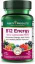 Prodotti di purezza B-12 Energy Berry Lemonade Melt w/Super Fruits Methylcobalamin B12 - Vitamine B6, D3, Acido Folico e Biotina - Mecobalactive ad alto assorbimento B 12-30 Compresse di fusione